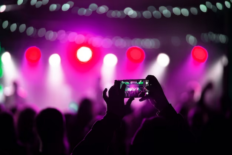 Smartphone recording at a concert